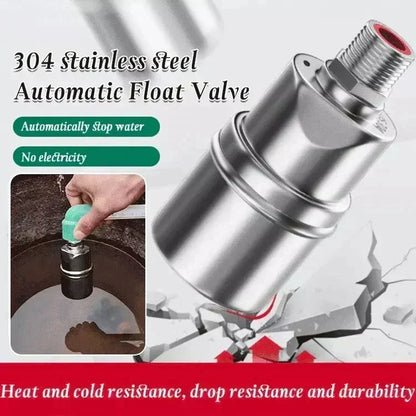 🔥50% RABATT NU! Automatisk flottörventil i 304 rostfritt stål, fyller på & stoppar vattnet vid rätt nivå 💧🔧✅💥