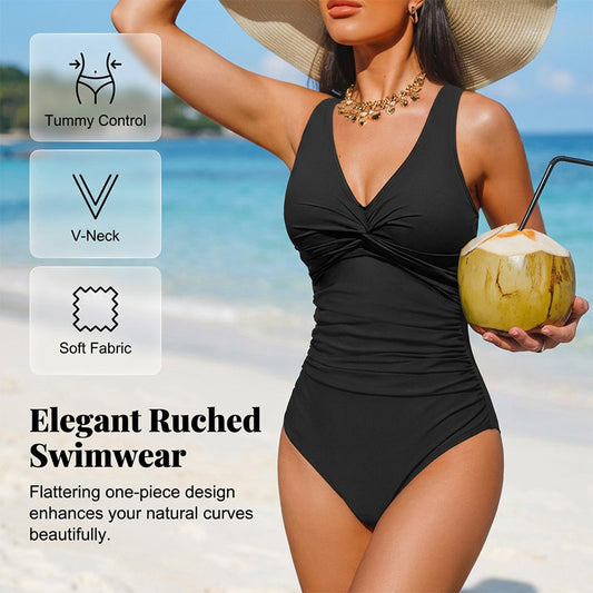 🛒 50% RABATT NU! 🌈 Baddräkt för kvinnor med formande effekt – Bekväm passform & snygg design – Perfekt för strand, pool och semester ☀️
