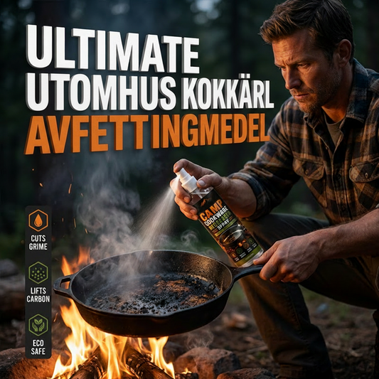 Campingkokkarl Avfettningsspray med Rengöringshandduk