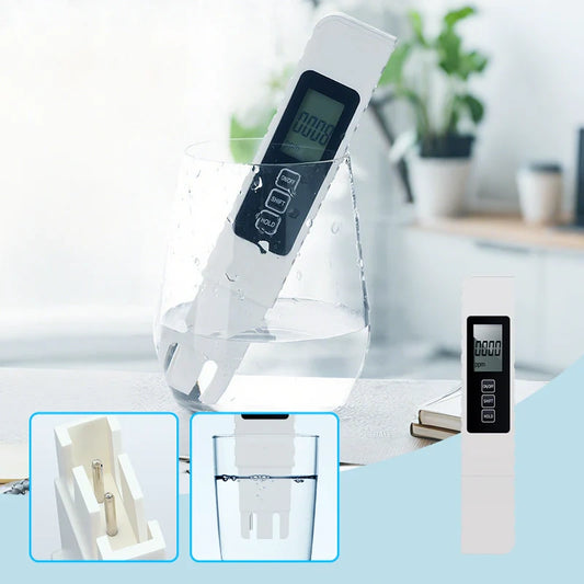 🔥50% RABATT NU!💧3-i-1 Vattenkvalitetstestare🌊📱Mäter pH, Klor & Hårdhet, LCD-display för Pool & Akvarium