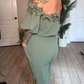 🛒 50% RABATT NU! 👗 Axellös jumpsuit med volangdetalj – Snygg passform & mjukt material – Perfekt för utflykter och festliga tillfällen 💐
