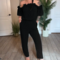 🛒 50% RABATT NU! 👗 Axellös jumpsuit med volangdetalj – Snygg passform & mjukt material – Perfekt för utflykter och festliga tillfällen 💐