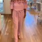 🛒 50% RABATT NU! 👗 Axellös jumpsuit med volangdetalj – Snygg passform & mjukt material – Perfekt för utflykter och festliga tillfällen 💐