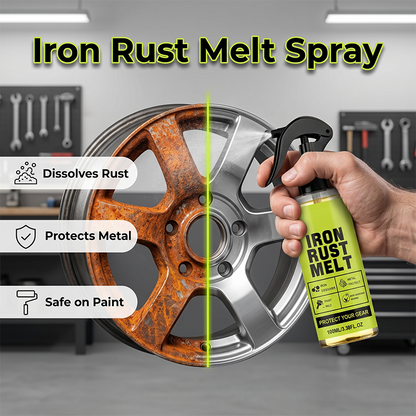 🔥🎁 NYHET 50% RABATT 💨 Spray mot järnrost – Snabb rostborttagning, effektiv för metallytor på bilar och verktyg 🚗🔧✨