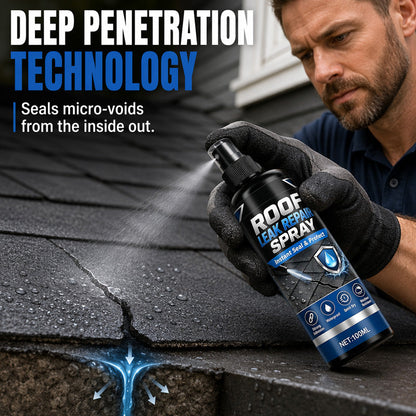 🛒 50% RABATT NU! 💦 Vattentät läckreparationsspray – Djup penetration & Väderbeständig försegling, perfekt för tak, rör och ytterväggar 🏠