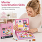 🛒 50% RABATT NU! 🧲 Magnetisk vikbar aktivitetsbok för barn – pedagogiskt pussel med olika scener, utvecklar kreativitet ✨👶