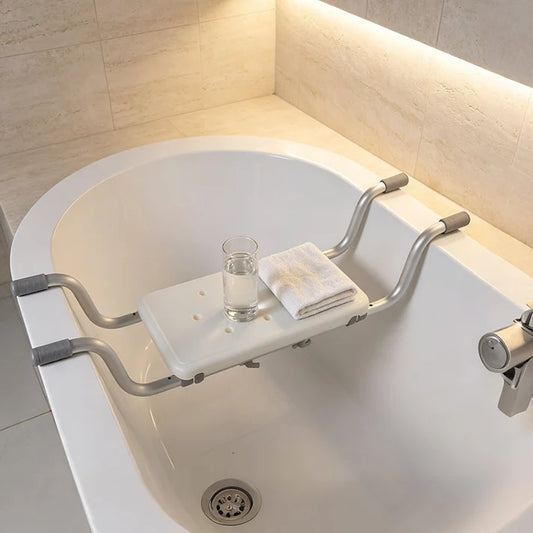 🔥50% RABATT NU!🛁Justerbar halksäker badkarsbräda – Stabil sittbräda för badkaret✨
