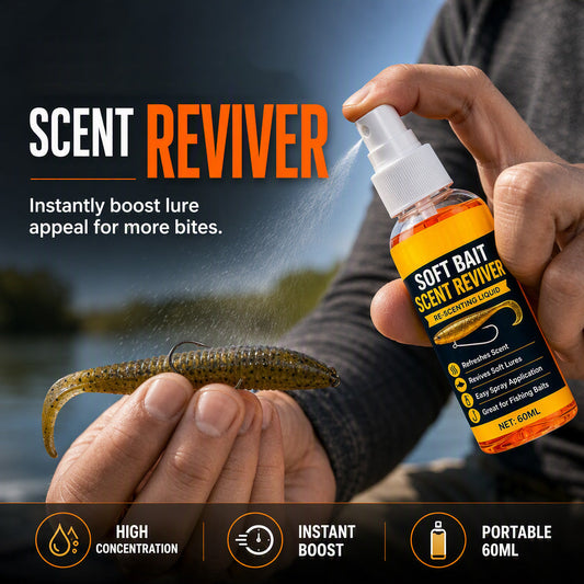 🎣 50 % RABATT NU! 💨 Doftförstärkare för mjukbete – Högkoncentrerad, Återställer betesdoft & Passar söt- och saltvatten ✨