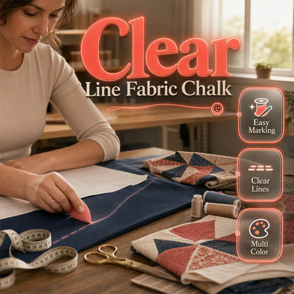 ✂️ 50 % RABATT NU! 🧵 Tyggkritset – Perfekt för sömnad, quiltning & klädändringar, Lättanvänt & Lämnar tydliga märken ✨