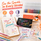 🛒50% RABATT NU! 🎨Utdragbar glittergelpenna set – Livfullt glitterbläck, snabbtorkande med tunn spets, idealisk för journaling, teckning och kreativa projekt ✨🖊️