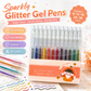 🛒50% RABATT NU! 🎨Utdragbar glittergelpenna set – Livfullt glitterbläck, snabbtorkande med tunn spets, idealisk för journaling, teckning och kreativa projekt ✨🖊️