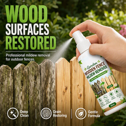 🔥50% RABATT NU! Spray för borttagning av mögel på utomhusträ, ger nytt liv åt staket och altaner 🌲✨✅💥