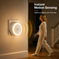 🛒50% RABATT NU! 🌙Instickbar rörelsesensorlampa – Tänds automatiskt, slipp att gå i mörkret, perfekt för hall, trappa och sovrum ✨