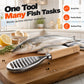 🐟🔥50 % RABATT NU! 🪓 Rostfri fiskskrapa med trähandtag – Effektiv fiskrensning, Ergonomisk & Lättanvänd ✨