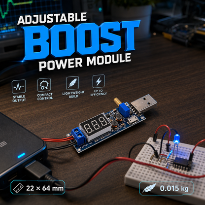 🛒50% RABATT NU! ⚡Justerbar USB‑strömförsörjningsmodul – Flexibel spänningsinställning för många elektroniska projekt ✨