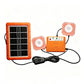 🔥50% RABATT NU!💥☀️Bärbart solenergisystem🔋4W solpanel, 2400mAh batteri, med LED-lampor🛡️
