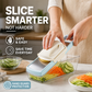 🛒50% RABATT NU! 🥕Mångsidig grönsaksskärare med avrunskorg – Snabb och praktisk skärning av frukter och grönsaker i köket ✨
