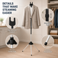 🛒50% RABATT NU!👕Justerbart stativ för klädstrykjärn – Stabil höjdjusterbar hållare för din ångstrykare ✨