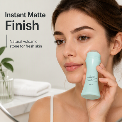 🛒50% RABATT NU! ✨Bärbar ansiktsoljeabsorberande rulle – Bekväm oljerengöring för huden, perfekt för resor och daglig användning 💆‍♀️