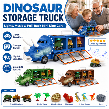 🛒50% RABATT NU! 🦖Interaktiv lastbil för dinosaurieleksaker – Rolig leksak för barn ✨