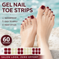 🔥50% RABATT NU!💅Halvhärdad gel‑klistermärken för tånaglar – Enkel och snygg nageldekoration✨