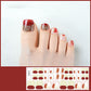 🔥50% RABATT NU!💅Halvhärdad gel‑klistermärken för tånaglar – Enkel och snygg nageldekoration✨