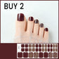 🔥50% RABATT NU!💅Halvhärdad gel‑klistermärken för tånaglar – Enkel och snygg nageldekoration✨