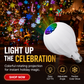 🔥50% RABATT NU!🎄Roterande julprojektorlampa – 16 olika motiv för juldekoration✨