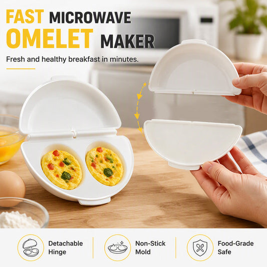 🔥50% RABATT NU!🍳2-i-1 omelettmaskin och äggkokare – snabb frukost på bara några minuter✨