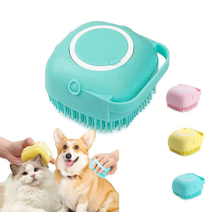🔥50% RABATT NU!🐾Massageborste för badning av husdjur – skonsam rengöring och härlig massage för hundar och katter✨