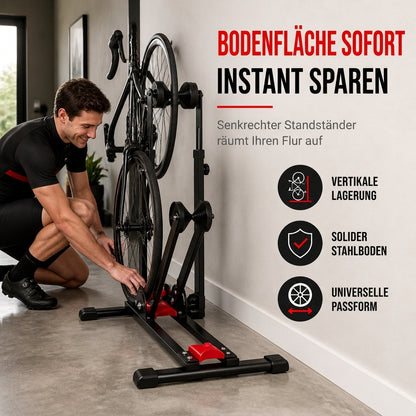 🔥Hopfällbart cykelställ för golv – U-format cykelställ för racer & mountainbike