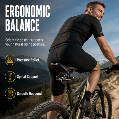 🔥50% RABATT NU! 🚴 Cykelsadel stötdämpare, minskar vibrationer för MTB & trekking 🛡️