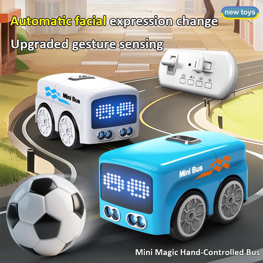🚗 50% RABATT NU! Smart fjärrstyrd minibuss med roliga LED-uttryck ✨