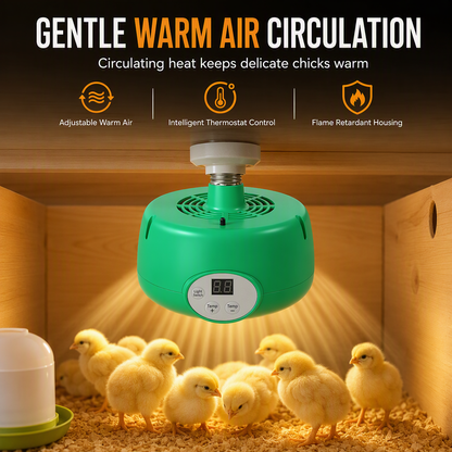 🔥50% RABATT NU! 🐣 Smart temperaturstyrd värmelampa, jämn värme, säker för smådjur 🔥✨