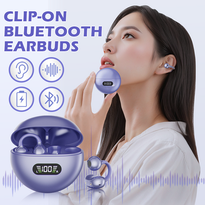 🔥50% RABATT NU!🎧 Öppen klämma Bluetooth-öronsnäckor, lång batteritid & bekväm ljudupplevelse✨