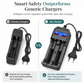 🔥50% RABATT NU! Dual-Slot litiumbatteriladdare med USB-utgång 🔋⚡