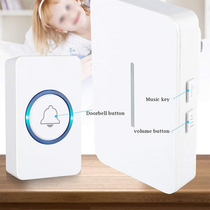 🔥50% RABATT NU! 🔔Trådlös smart dörrklocka lång räckvidd med klar LED‑signal ✨