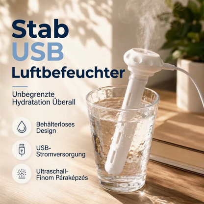 🔥50% RABATT NU! 💨Kompakt USB-luftfuktare, bärbar & tyst för hemmet ✨