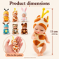 🔥50% RABATT NU! Mini babydockor, sex söta djurmodeller, fin present till barn 🧸🐰✅💥