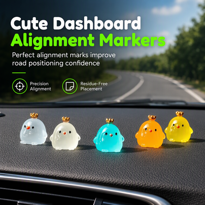 🔥50% RABATT NU! 🐥5 st lysande minikuikentjes, söt dekoration för bilinstrumentpanel ✨