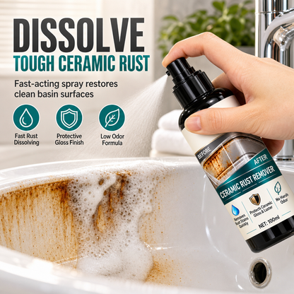 🔥50% RABATT NU! Rost- och kalkborttagningsspray, rengör keramiska ytor effektivt 🧴🚿✅💥