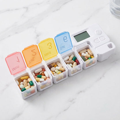 🔥50% RABATT NU! Modulär pillerförvarare, med vanlig eller elektronisk timer ⏰💊✅💥