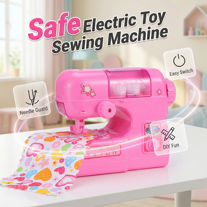 🔥50% RABATT NU! Kreativ mini elektrisk symaskinleksak, rolig för barn 🧵👧✅💥
