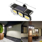 🔥50% RABATT NU! Justerbar solcellsvägglampa med rörelsesensor ☀️💡✅💥