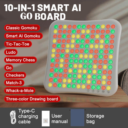 🔥50% RABATT NU! AI-driven interaktiv LED-Go-bräda, lär dig Go-strategi direkt med smart vägledning ⚫⚪🤖💡✅