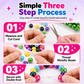 DIY Electroplated Glossy Round Beads Craft Set