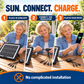 📢The first choice in emergencies💥Multifunctional Outdoor Solar Panel with USB Port and Voltage Regulator for Mobile Phones