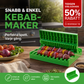 🔥50% RABATT NU🍢 Multifunktionell kebabspettverktyg Snabb och enkel att trä på kött och grönsaker jämnt, sparar tid vid grillning, säker design, perfekt för sommargrill hemma och utomhusgrillningar✨