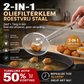 🍳🔥50 % RABATT NU! 2‑i‑1 kökstång – sked & sil i ett. Rostfritt stål, perfekt för fritering, siktning och servering 💪✨