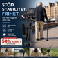 🛒 SISTA DAGEN 50% RABATT! 🦯 Multifunktionell hopfällbar promenadkäpp för äldre – Stabil & lätt, perfekt för vardagliga promenader och utomhus 👵👴
